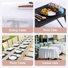 8/12 szt. plastikowych klipsów do obrusów, trwałych, antypoślizgowych, dostępnych w wielu żywych kolorach, idealnych na spotkania rodzinne, pikniki na świeżym powietrzu i imprezy - doskonałych dla gospodyń domowych, organizatorów przyjęć i entuzjastów spędzania czasu na świeżym powietrzu. - Wielokolorowe - Zobacz 9