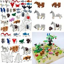 39 PCS Friend Animals Figures Set Building Block Farm Zoo Animals Toy Gift For Boys Girls Age 6+Educational Toys Dog Pig Horse Spider Bat Etc Fit With Major Brandlifelike - 如圖所示 - 查看 1
