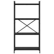 vidaXL Étagère Chêne noir 40 x 30 x 85 cm Bois d'ingénierie - Noir - Voir 5