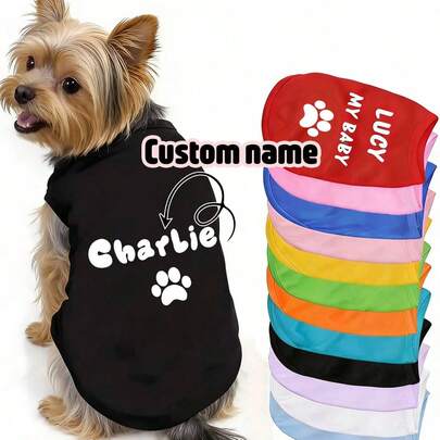 Personalized Dog Clothes, Custom Waffle Plaid Pet Vest, Suitable For Spring, Autumn And Winter Wear For Small And Medium Dogs. An Ideal New Year Gift And Decoration For Pets. Fashionable, Cute, Colorful And Charming, The Perfect Choice For Stylish Dogs. Also A Perfect Customized Gift For Your Beloved Pets, Family, Friends, Pet Lovers, Pet Anniversary And Birthday.