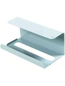 1pc Sleek Minimalist Black Shelf One-Piece Drill-Free Adhesive Tissue Holder Steel Strong Adhesive No-Trace Installation Space-Saving For Cabinets & Drawers Corner Easy Access Tissues Dual-Use For Countertop & Wall Mount Bathroom Ornaments Shower Accessories Bathroom Accessories Bathroom Bathroom Accessories - Multicolor - View 11