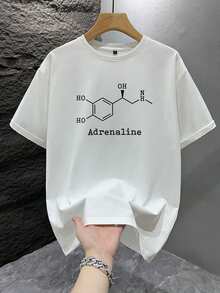 GRDR 男士时尚印花宽松短袖T恤 | 精致设计 | 夏季必备 | 百搭易配 | 展现您的风格 - 白色 - 查看 4