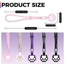EIGIIS 1pc Adjustable Phone Wrist Strap Lanyard, 360° Rotating Clip, Ultra-Thin Pad, Durable Polyester, Universal Cell Phone, Multifuctional Patch Lanyards For Women And Men - Multicolor - View 8