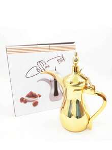 Stainless Steel Middle Eastern Pot, Arabic Coffee Pot, Warm Water Kettle, Tea Pot, Palace Pot - Multicolor - View 8