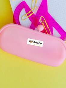 1-240pcs Custom Name Stickers - Personalized Stationery Stickers, Clear Waterproof Oilproof Stickers, Cute Cartoon Pattern Reusable No-Iron Name Tags, Perfect For School, Home, Office, Student Dorm Storage, Daycare, Summer Camp, Ideal For Pencils, Erasers, Pencil Cases, School Supplies, Water Bottles - Multicolor - View 4