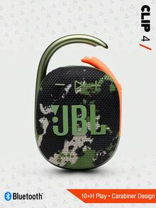 JBL Clip 4 迷你便携式蓝牙音箱，IP67 防水防尘，耐用夹式设计，低音浑厚，电池续航时间长，小巧便携，适合户外徒步、露营、骑行、海滩旅行等多种场合。 - 迷彩色 - 查看 2