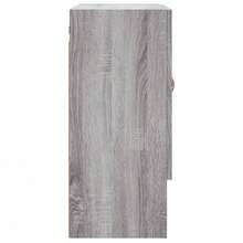 vidaXL Armário mural sonoma cinza 60x31x70 cm engenharia de madeira - Cinza - Ver 7