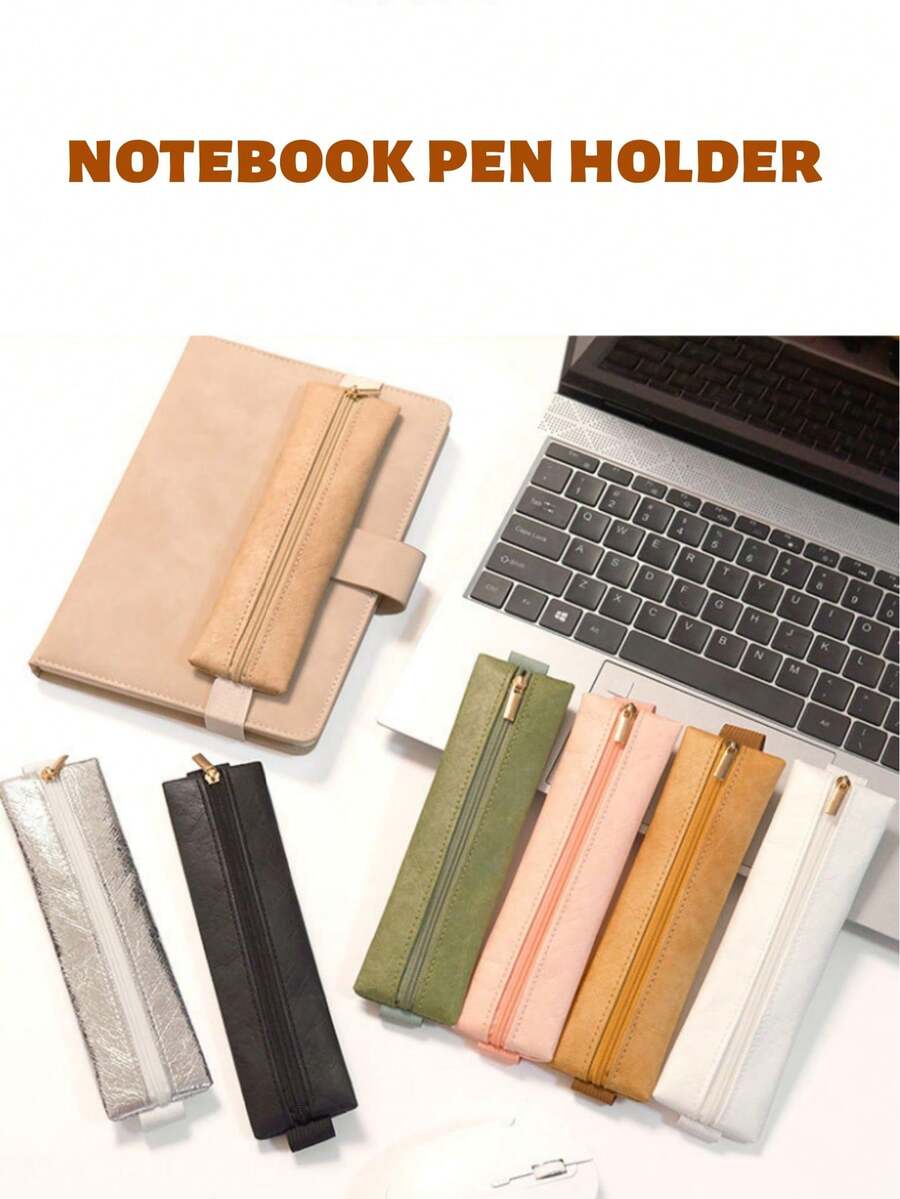 Hộp đựng bút ren, hộp đựng bút bằng da, hộp đựng bút chống thấm nước, thích hợp cho sổ tay, sổ kế hoạch, bìa đựng tài liệu và sách vở, đồ dùng học tập, văn phòng phẩm và đồ dùng học sinh. - Nhiều màu - Xem 1