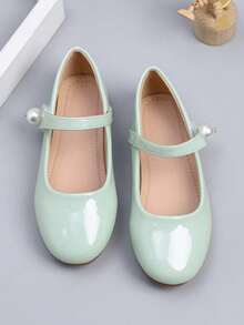 1 Pair Sweet Girls' Flat Children Shoes, Suitable For Spring/Summer - Mint Green - View 3