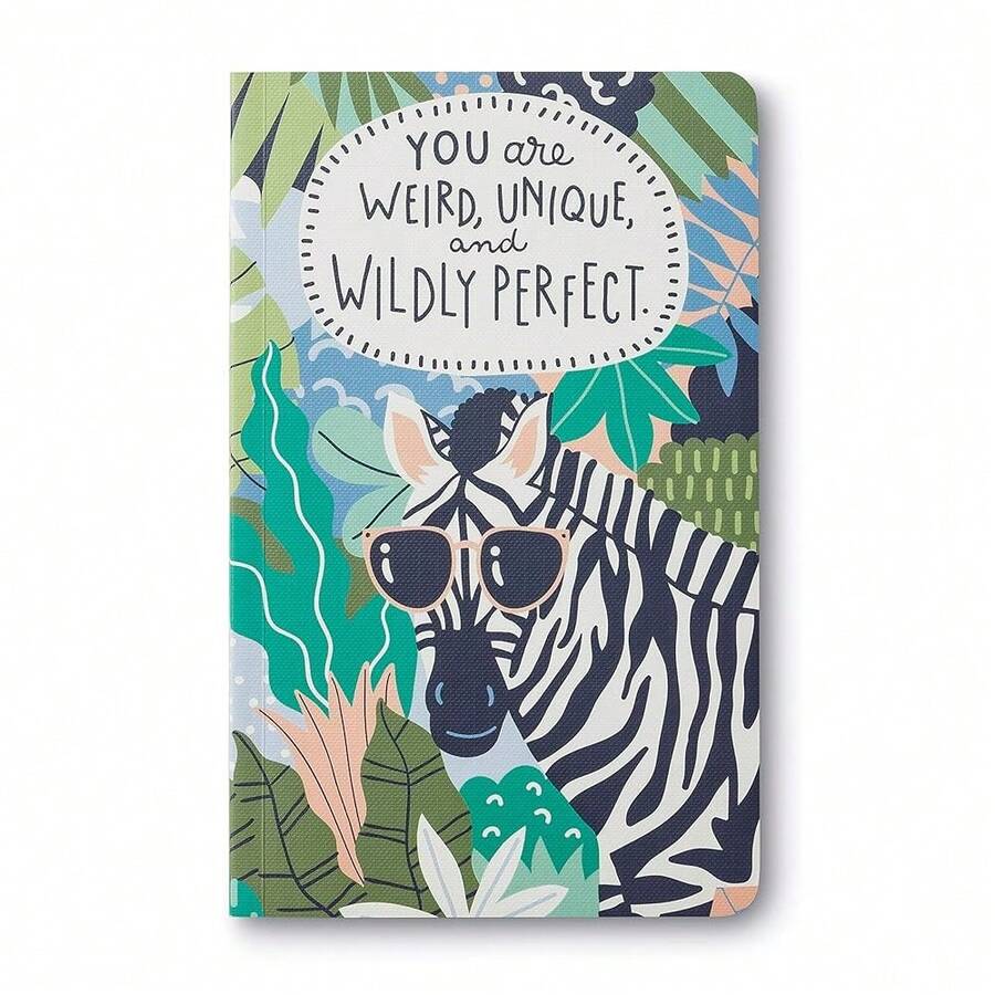 Softcover Journal - You Are Weird, Unique, And Wildly Perfect. – A Write Now Journal With 128 Lined Pages, 5″W X 8″H - 野綠 - 查看 1