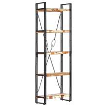 vidaXL Libreria 5 livelli 60x30x180 cm Bois solid de récupération - Castano - Visualizzare 8
