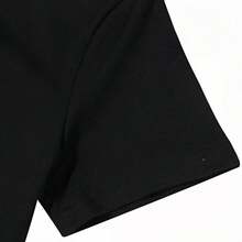 Women's Pure - Cotton Black T - Shirt Gigi Heart - Centered Name Print - màu đen - Xem 2