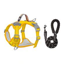 2pcs Large Dog Tactical Chest Harness & Leash Set, Anti-Escape Military Service Leash (With Handle + Webbing Hanging System), Easy Control For Dog Walking, Adjustable Shoulder Strap With Reflective Strips - Multicolor - View 16