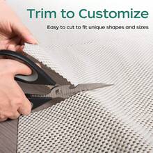 Almohadilla antideslizante para alfombra de 2.5 x 13 pies, almohadillas para orejas extra gruesas para alfombras de rea y suelos de madera dura, mantiene tus alfombras seguras y en su - 26x13 rectangular - Ver 5