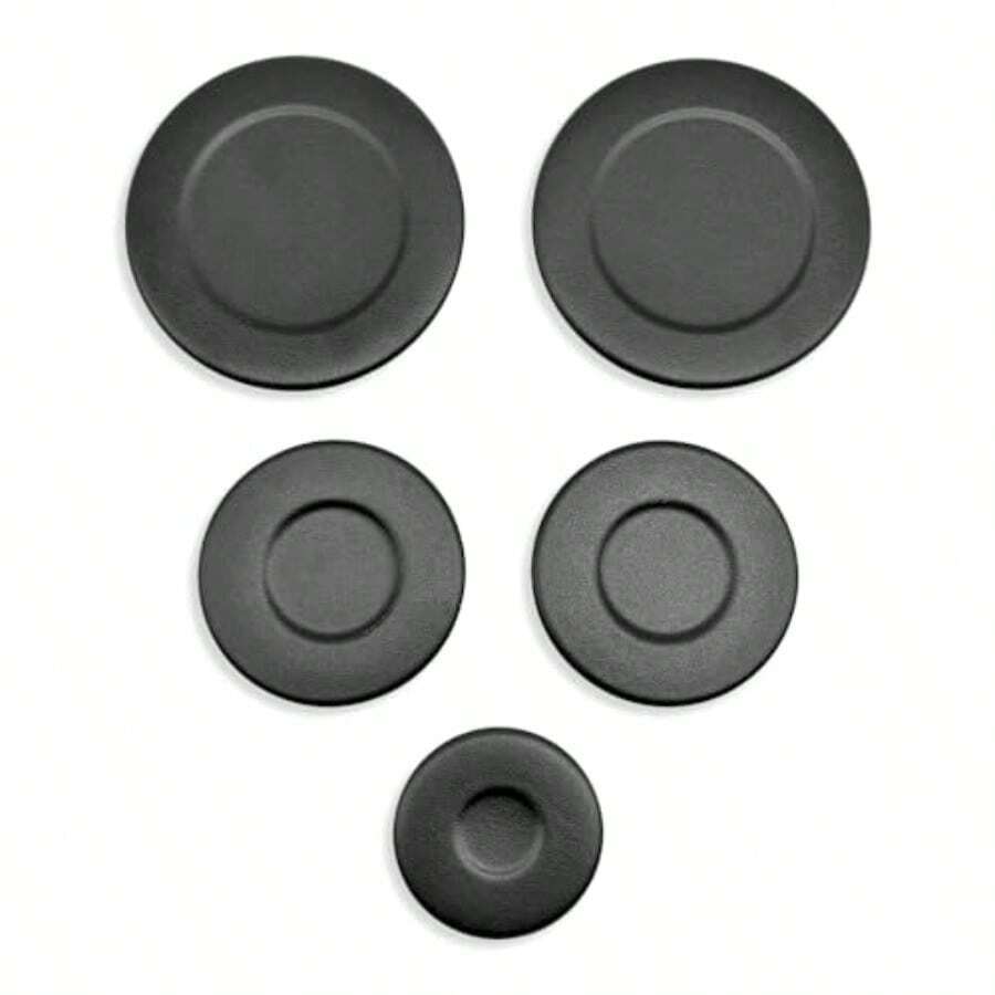 W10832694 Gas Stove Burner Caps Fit For  Stove Burner  Replace W10597133 AP5988633 PS11727796 4363154 5 Pcs - As Pic - View 1
