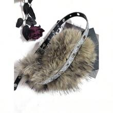 Retro Belt, Personalized Fur Punk Accessories, Spliced New Belt, Spicy Girl Y2k Waist Seal - 3 - Xem 7