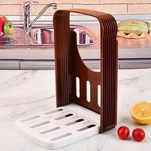 Foldable Compact Slicing Guide - Baking Slicer Suitable For Homemade Bread, Sandwich, Toast Slicing, Non-Slip Base, Home Baking Cutting Rack (One-Hand Operation, Easy Storage) - Multicolor - View 8