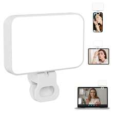 1PC LED Fill Light, Three Colour Temperatures (Cool, Neutral, Warm), Ten Brightness Levels, 60 High-Brightness Eye-Protection LEDs. Meets Diverse Ambient Lighting Requirements. Adjustable 360° Horizontally And 90° Vertically. Suitable For Video Conferencing, Selfies, And Live Streaming In Various Settings. (Includes Built-In 800mAh Rechargeable Lithium Battery) - LED Fill Light - View 12