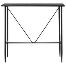 vidaXL Tavolo da Bar Noir 120x60x110 cm in MDF - nero - Visualizzare 2