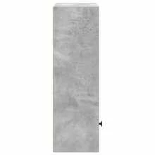 vidaXL Bibliothèque gris béton 31x24x77 cm ingénierie du bois - Gris - Voir 6