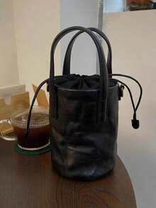 Women Top Handle Bags - Black - View 2