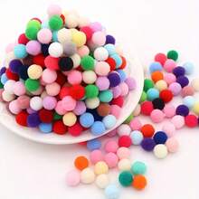 600个1厘米超弹力绒球，多色绒球工艺球，适用于圣诞节、情人节、婚礼、派对和家居装饰，DIY礼品制作材料 - 彩色 - 查看 22