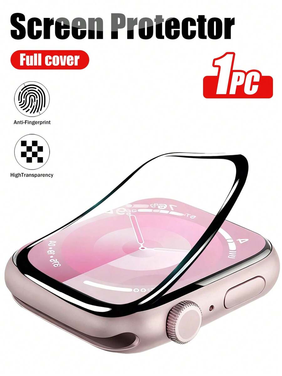 1 Set Soft Screen Protector Film For Apple Watch 49mm Ultra 2/1, Anti-Scratch, Made Of Soft TPU Material, High Clarity, Bubble-Free, Sensitive Touch, Full Coverage Protection, Ultra-Thin And High Transparency, Suitable For Watch Ultra-Thin Series 45mm/49mm/46mm/42mm/41mm/44mm/40mm/38mm/S10/S9/S8/S7/S6/S5/S4/S3/S2/S1/SE/Ultra 1/2 Series - Clear - View 1