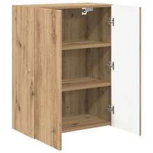 vidaXL Mural de TV Meuble branco 59,5 x 31 x 60 cm Bois d'ingénierie - Branco - Ver 5