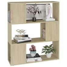 vidaXL Biblioteca/separador de piezas color madera Sonoma 80x24x94 cm - Marrón - Ver 4