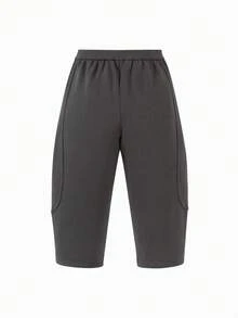 mini bala Young Boy Thermal Lined Thermal Pants, Far Infrared Antibacterial, Soft & Comfortable, Essential For Winter & New Year - Medium Gray - View 5