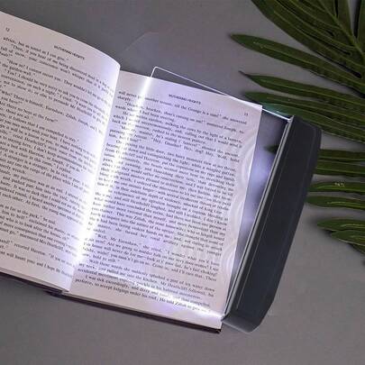 Flat Book Light Page Book Light For Reading In Bed At Night Clear LED Book Full Page Light Illuminator Panel Plate Lamp Board