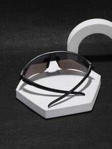 1副男士运动护目镜，轻巧镜框，佩戴无压迫感，适合户外骑行，带眼镜盒 - 彩色 - 查看 7