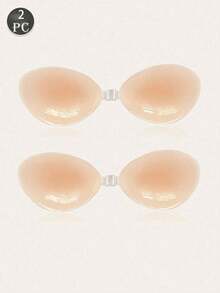 硅胶隐形文胸。超薄无缝女士文胸，无肩带隐形文胸。适合搭配连衣裙，大罩杯无肩带压缩款式。全新加大码上市。大码女士的福音！ - 彩色 - 查看 15