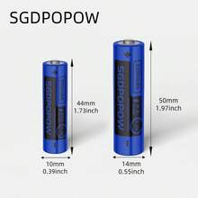 SGDPOPOW AA/AAA镍氢充电电池，采用全新设计材料，确保安全、稳定、耐用，并为各种电子设备提供持久的续航能力。 - 5號電池 - 查看 6