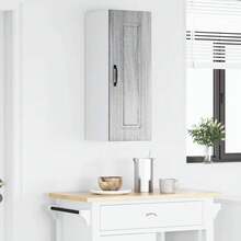 vidaXL Armário de cozinha Kalmar Gris Sonoma 30 x 31 x 80 cm - Cinza - Ver 4