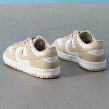 Nike 大童款 Dunk Low GS 休闲运动鞋 - 白色/卡其色 - 查看 6