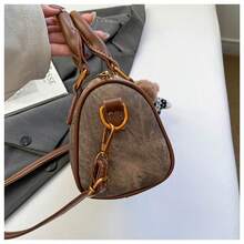 新款时尚复古印花手提包，多功能保龄球包，通勤必备。 - 彩色 - 查看 6