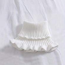 1pc White Knit Detachable Collar, Suitable For Pairing With Cardigans - White - View 4