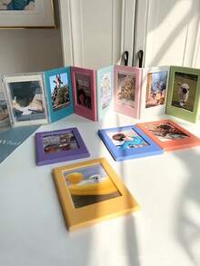 5-20个3英寸磁吸式相框迷你亚克力磁性相框透明亚克力卡片展示架 - 彩色 - 查看 8