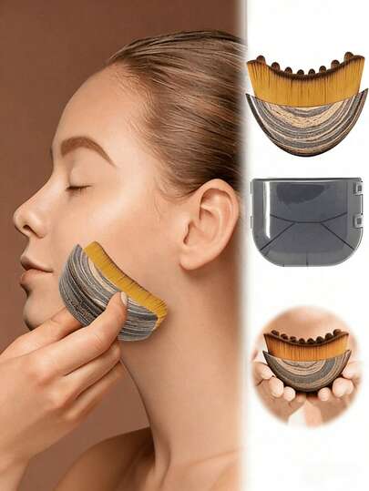 2/1pc Lymphatic Face Brush And Body Brushes , Dry Brushing Tool For Face, Chin And Jawline Lymphatic Drainage Massage, Precisely Contours Skin, Reduces Puffiness, Dark Circles, Relieves Fatigue, Brightens Complexion, Ergonomic Design,(Continuous Use Will Show Results),Beauty,Skin Care Products,Spa,Self Care,Skin Care Tools,Face Care,Esthetician Supplies,Massage,Face Massage Tool,Face Roller