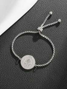 1PC Stainless Steel Saint Benedict Medal Bracelet Saint Benedict Cross Bracelet Men's Women's Christian Pastor Exorcism Talisman Jewelry - Fashion - View 8