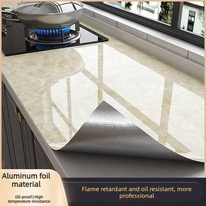 ucdfi 1 rulle kök oljetålig, värmetålig, självhäftande tapet, heminredning för vardagsrum, badrum, vattentät spisvägg marmor kakel klistermärke