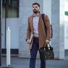 Black 15L Double Deck Leakproof Insulated Soft Cooler Bag Large Lunch Box For Men Women Work Beach Picnic Travel Camping - 黑色 - 查看 6