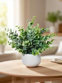 Cây bạch đàn giả trồng trong chậu, chất liệu nhựa, phụ kiện trang trí nhà cửa, cây giả nhỏ, thích hợp trang trí nhà trong nhà, hoa giả, có thể dùng để trang trí bệ cửa sổ, phòng tắm, tường, bàn làm việc, văn phòng, nhà bếp, trang trí nhà kiểu nông thôn, quà tặng lý tưởng cho sinh nhật, tốt nghiệp, trang trí sân vườn, cây cảnh ngoài trời, làm vườn và nhiều dịp khác. - Nhiều màu - Xem 7