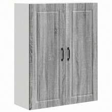 vidaXL Armoire de cuisine avec étagère Gris Sonoma 80 x 31 x 100 cm - Gris - Voir 2