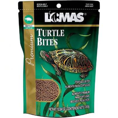 Turtle Bites Alimento Premium Flotante para Tortugas Acuáticas 350 g,39519928