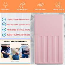 SZBTKBEST 10-Hole/5-Hole King Size Pre-Roll Cone Holder Case | Classic Pre Rolled Cone Storage Box,Pre-Roll ABS Storage Box Odor-Proof & Waterproof - Ideal For Freshness, Perfect For Home,Outdoor Use, Storage Boxes For King Size