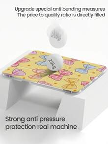 这款优雅可爱的卡通彩色蝴蝶结波点双面亚克力透明水晶后盖，防震耐用，兼容iPad 7、8和10代（10.2英寸）。它内置笔槽，支持睡眠/唤醒功能和多种折叠支架模式。是2026年新年圣诞礼物的理想之选。 - 彩色 - 查看 5