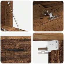vidaXL Armoire Murale Bois ancien 100 x 36,5 x 35 cm Bois d'ingénierie - Tabac - Voir 9