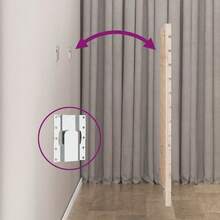 vidaXL Tête de lit murale 96x3x91,5 cm Bois maciço de alfinete - Castanho - Ver 6